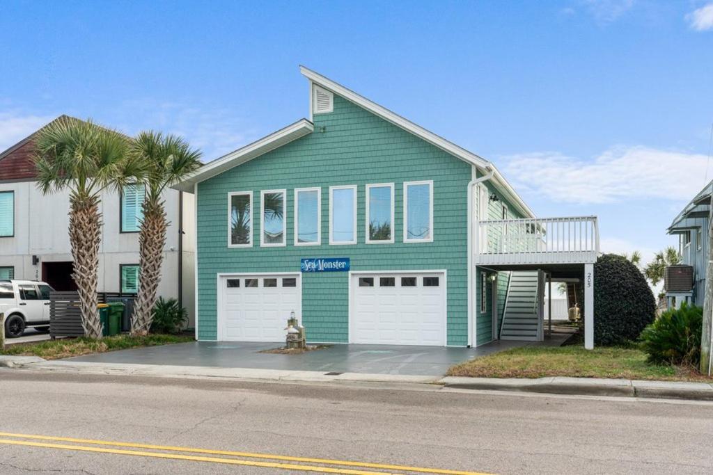Sea Monster Ocean Front With Private Pool, Kure Beach Dış mekan fotoğraf